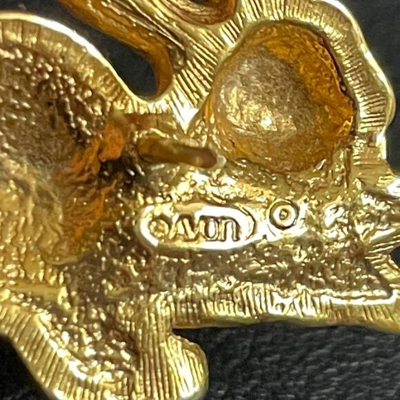Vintage Avon Rhinestone Easter Bunny Rabbit  Pin - Picture 6 of 8